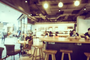 Soyut bulanıklık ve ufuk kafe Cafe iç