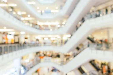 Soyut bulanıklık ve ufuk lüks alışveriş merkezi bölümü s