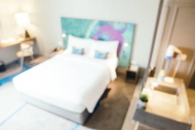 Soyut bulanıklık yatak odası