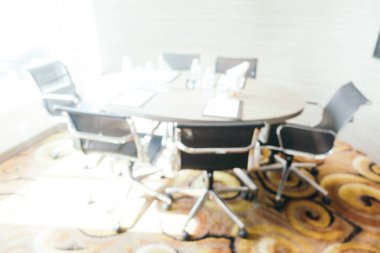 Soyut bulanıklık ve toplantı odası iç