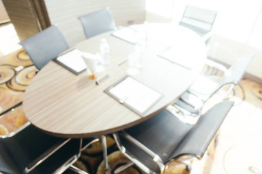 Soyut bulanıklık ve toplantı odası iç