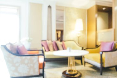 Soyut bulanıklık ve ufuk otel looby ve salon