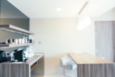 Soyut bulanıklık ve ufuk oturma odası iç