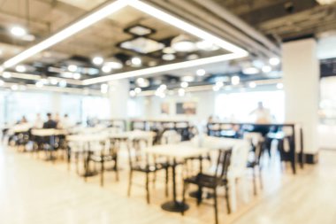 Soyut bulanıklık ve gıda mahkeme Merkezi bölümü stor defocused