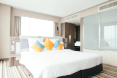 Soyut bulanıklık ve ufuk yatak odası iç