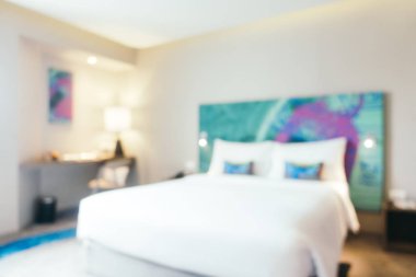 Soyut bulanıklık yatak odası