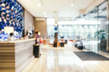 Soyut bulanıklık ve ufuk otel ve lobi iç
