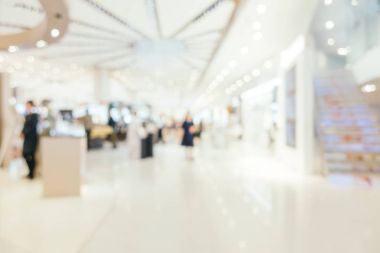 Soyut bulanıklık ve ufuk lüks alışveriş merkezi bölümü s