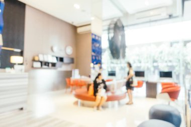Soyut bulanıklık ve ufuk otel ve lobi iç