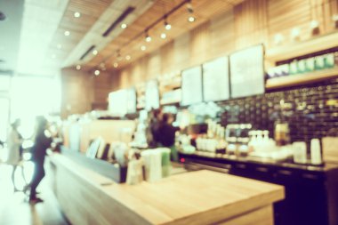 Soyut bulanıklık ve ufuk kafe Cafe iç