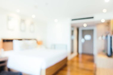 Soyut bulanıklık ve ufuk güzel lüks yatak odası iç