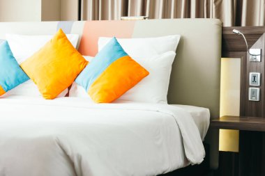 Yastık yatak yatak odası dekorasyon iç