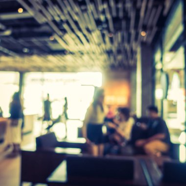 Soyut bulanıklık ve ufuk kafe Cafe iç