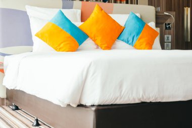 Yastık yatak yatak odası dekorasyon iç