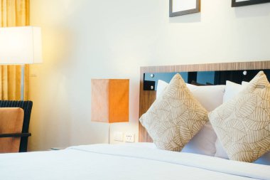 Yastık yatak yatak odası dekorasyon iç