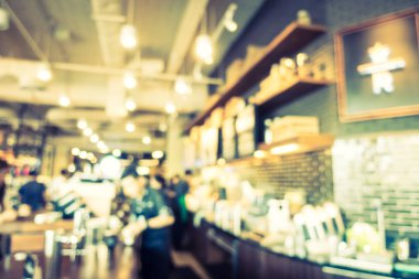 Soyut bulanıklık ve ufuk kafe Cafe iç