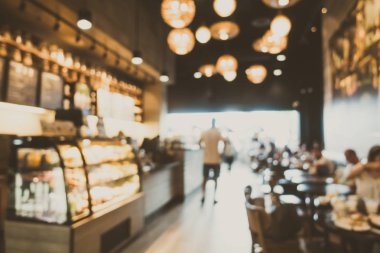 Soyut bulanıklık ve ufuk kahve dükkanı kafe ve Restoran Inte