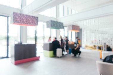 Soyut bulanıklık ve ufuk otel looby ve salon