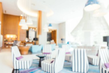 Soyut bulanıklık ve ufuk lobi ve otelin lounge