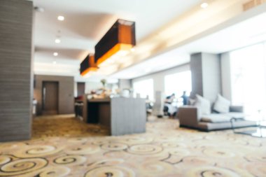 Soyut bulanıklık ve ufuk otel ve lobi salonu