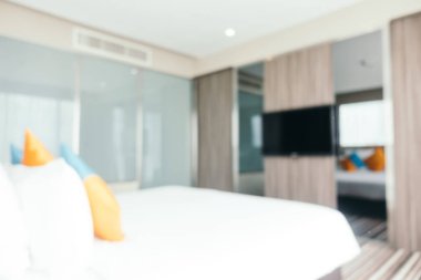 Soyut bulanıklık ve ufuk yatak odası iç