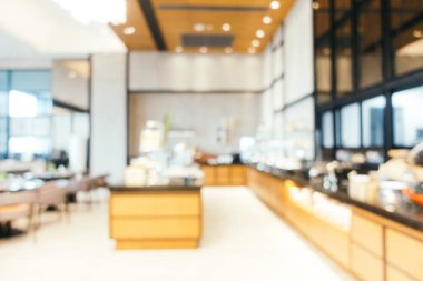 Soyut bulanıklık ve ufuk Restoran iç