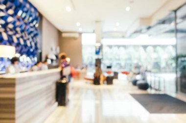 Soyut bulanıklık ve ufuk otel ve lobi iç