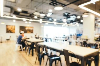 Soyut bulanıklık ve gıda mahkeme Merkezi bölümü stor defocused