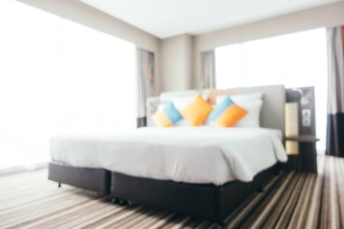 Soyut bulanıklık ve ufuk yatak odası iç