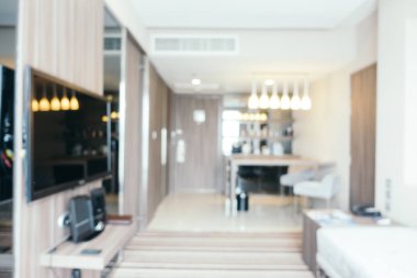 Soyut bulanıklık ve ufuk oturma odası iç