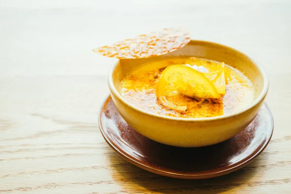 Crema de naranja postre catalana — Foto de Stock