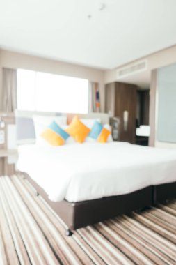 Soyut bulanıklık ve ufuk yatak odası iç