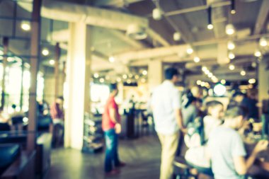 Soyut bulanıklık ve ufuk kafe Cafe iç