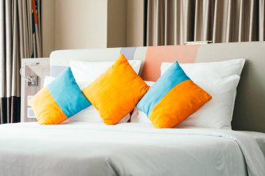 Yastık yatak yatak odası dekorasyon iç