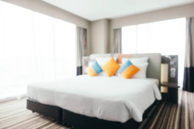 Soyut bulanıklık ve ufuk yatak odası iç