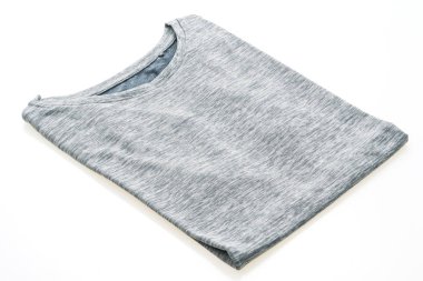 Moda T-shirt veya beyaz arka plan üzerinde izole Polo