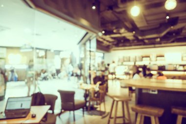 Soyut bulanıklık ve ufuk kafe Cafe iç