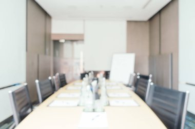 Soyut bulanıklık ve ufuk toplantı ofis iç Oda