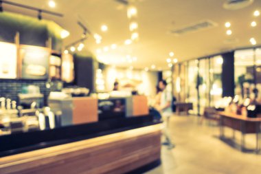 Soyut bulanıklık ve ufuk restoran ve kahve iç