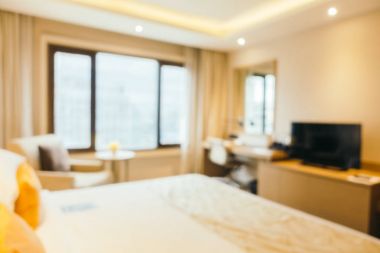 Soyut bulanıklık ve ufuk yatak odası iç