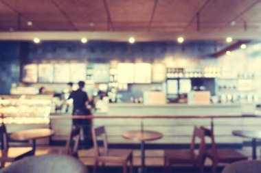 Soyut bulanıklık ve ufuk kafe Cafe