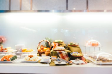 Soyut bulanıklık ve ufuk restoran ve kafe