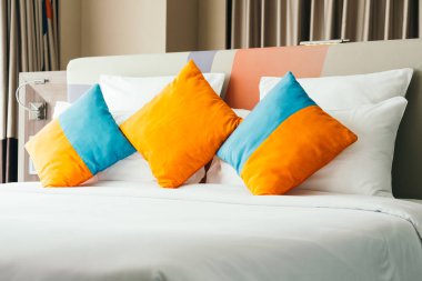 Yastık yatak yatak odası dekorasyon iç