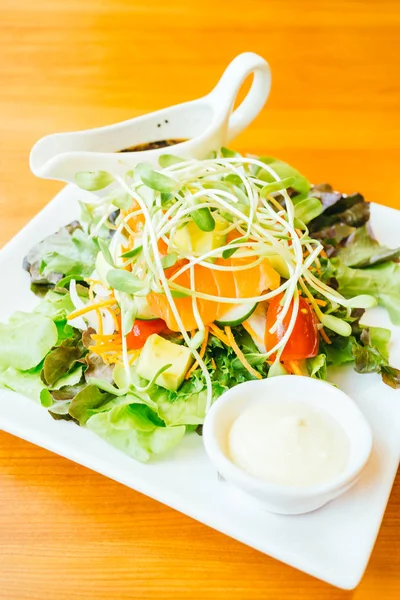 Smoked salmon meat salad — Stock Photo, Image