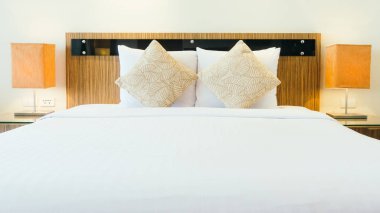 Yastık yatak yatak odası dekorasyon iç