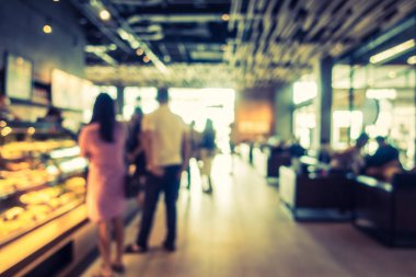 Soyut bulanıklık ve ufuk kafe Cafe iç