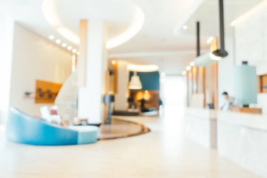 Soyut bulanıklık ve ufuk lobi ve otelin lounge