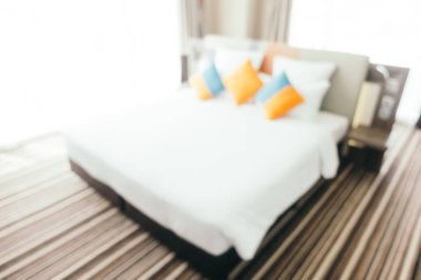 Soyut bulanıklık ve ufuk yatak odası iç