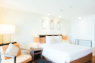 Soyut bulanıklık ve ufuk güzel lüks yatak odası iç