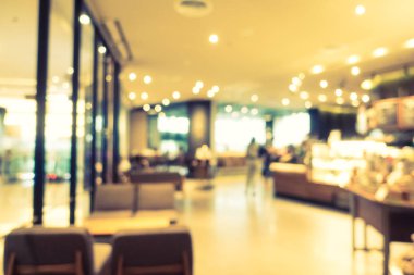 Soyut bulanıklık ve ufuk restoran ve kahve iç